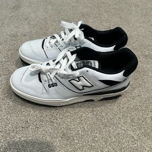 New Balance 550 white w/ black